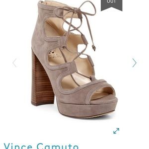 Vince Camuto Kamaye Ghillie Suede Sandals